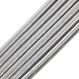 32.8ft Fabric Cloth Covered Round Wire,PRUNLLA Vintage 18/2 Industrial Electrical Lamp Cord, 18-Gauge Antique Style for Retro Lamp, DIY Projects (Silver gray)