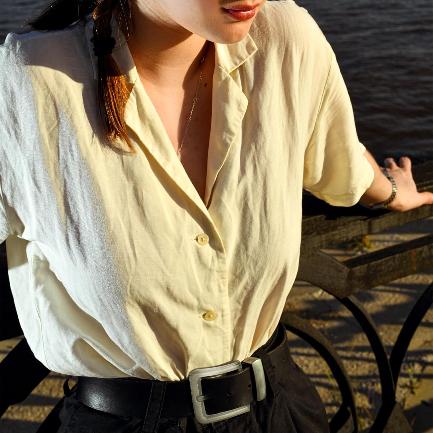 QuneusHot 5 Pieces 1.5 Inches(38 mm) Belt Buckles Replacement Single Prong Square Buckle Set Heavy Duty for Belt Men Women - Image 6