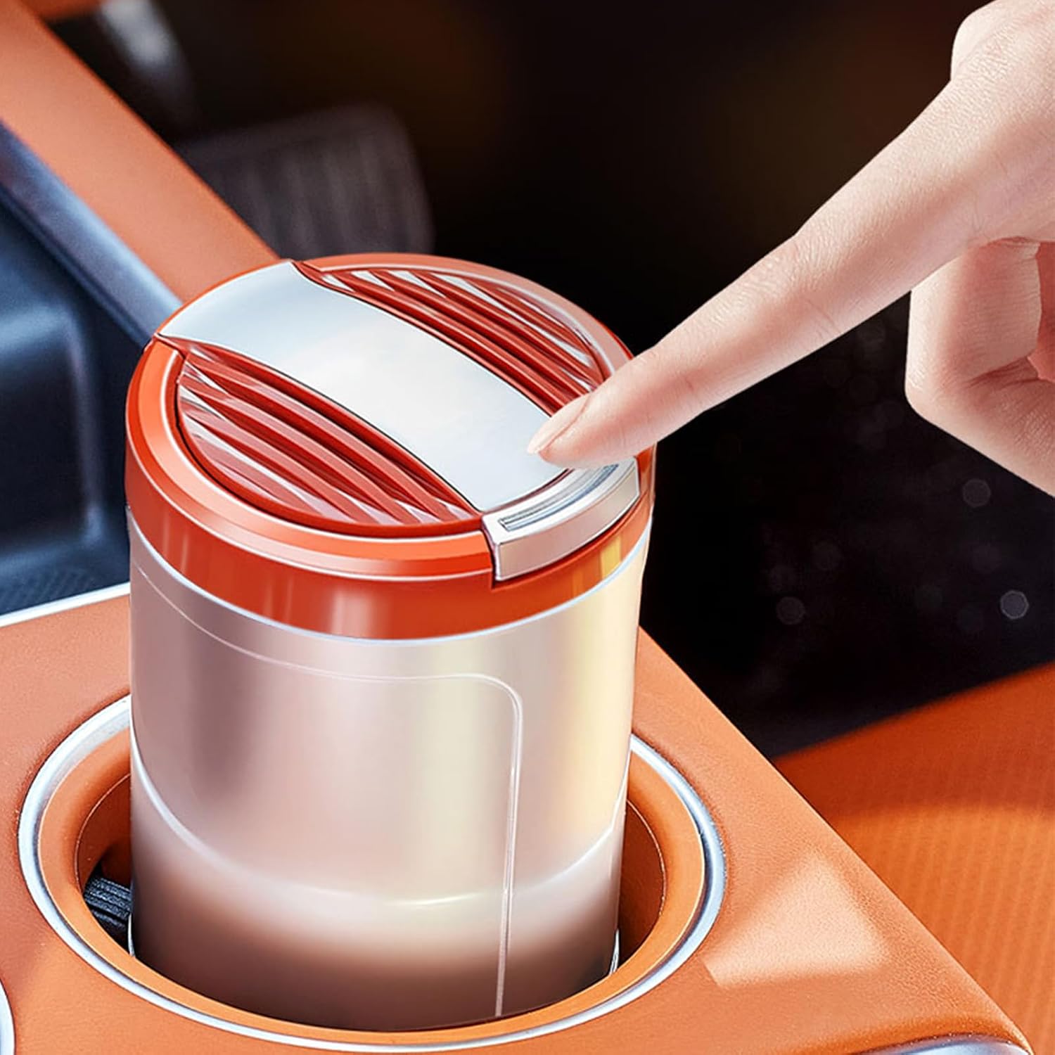 Car Ashtray for Simca Vedette/Sport/Horizon/Comète/Aronde Smokeless Multi-Function Car Front Center Console Ashtray Cigarette Ashtray for Cars Car Accessories