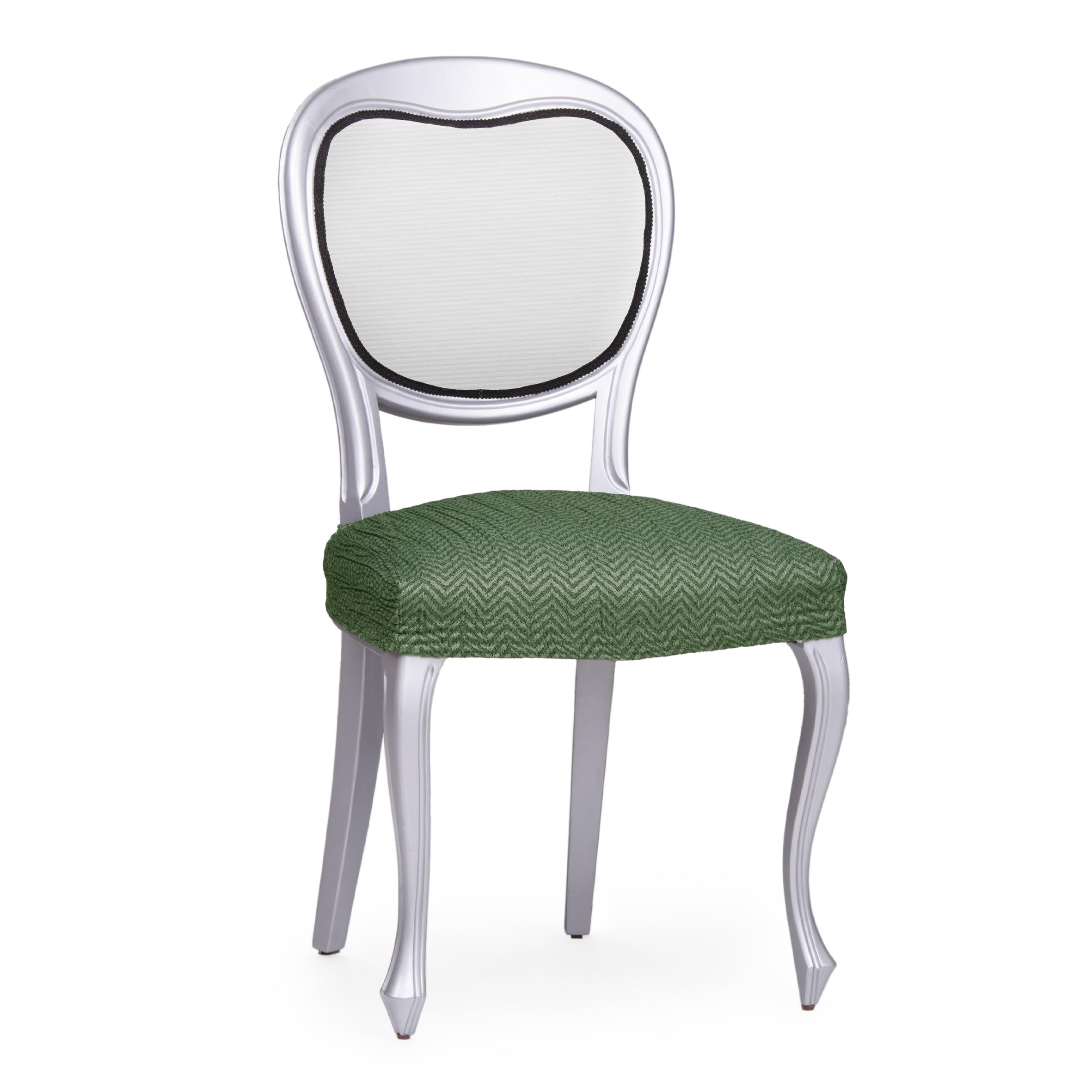 Eysa Light Stretch Chair Cover without Backrest Pack of 2 Green