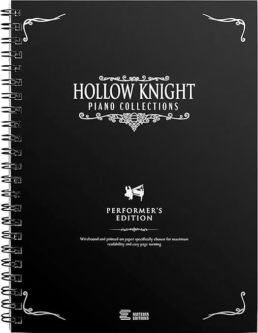 Hollow Knight Piano Collections Performer&#x27;s Edition Sheet Music Book - Composed by Christopher Larkin and Arranged by David Peacock - Materia Publishing[Spiral Bound]