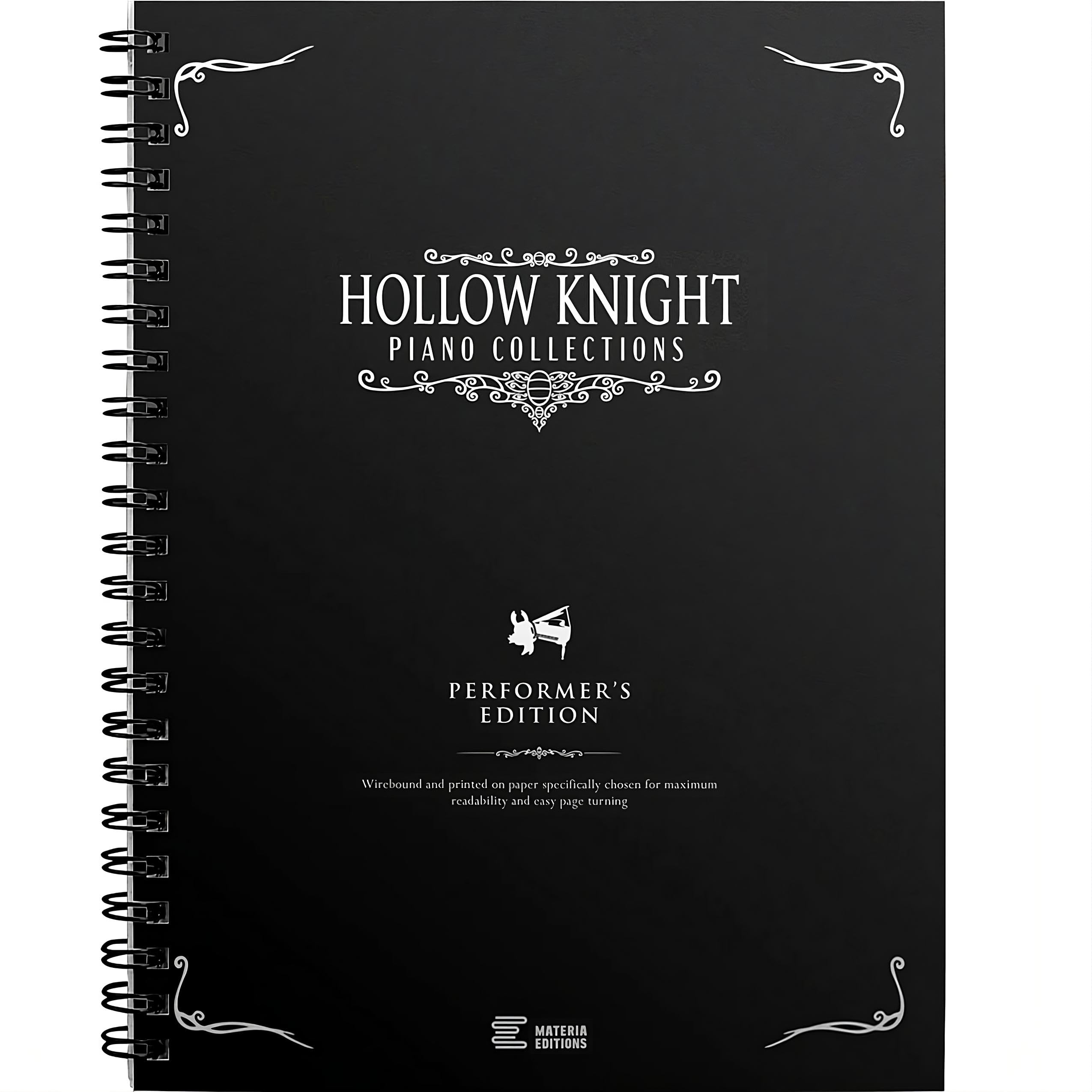 Hollow Knight Piano Collections Performer's Edition Sheet Music Book - Composed by Christopher Larkin and Arranged by David Peacock - Materia Publishing[Spiral Bound]