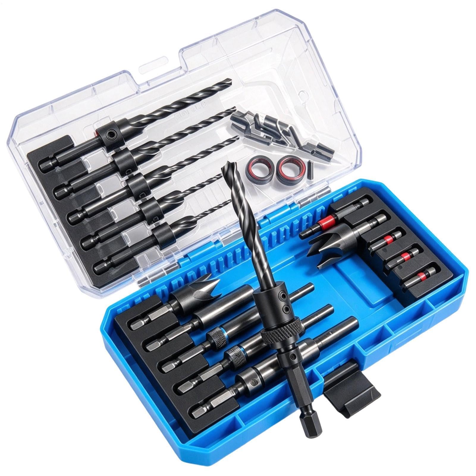 De Forets À Chanfreiner Ensemble de 22 Pièces en Acier, Outils