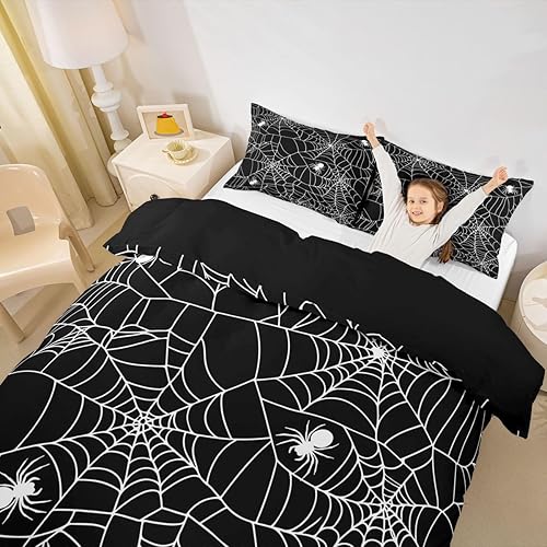 Miniatura 20 de Feelyou Juego de funda de edredón con estampado floral en 3D para niñas y niñas, elegante, con estampado floral morado, romántico, con purpurina