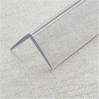28 35 43 51 59 61 Inch Long Clear Edge Protector Strip, L-Shaped Self-Adhesive Wall Corner Guards Corner Shield, for Hotels Restaurant School, Easy to Install (Size : 3x100cm/1.18x39.4 in)
