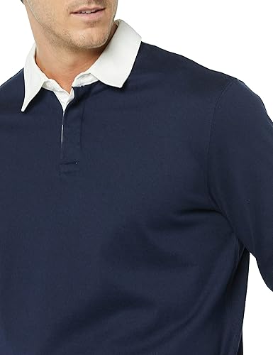 Miniatura 5 de Tienda Essentials Men's Organic Cotton Long Sleeve Rugby Top (Previously Tienda Aware)