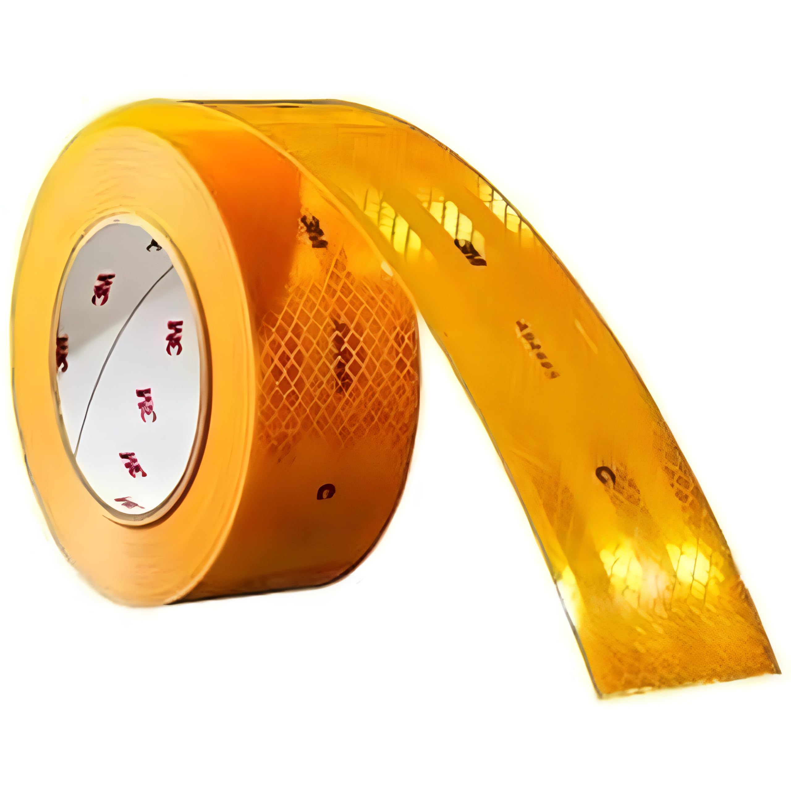 3M 2 inch (50.8 mm) Width x 12 Feet High Intensity Warning Retro Reflective Reflector Radium Conspicuity Sticker Tape Sheet For Car, Easy to use, Yellow, Pack of 1