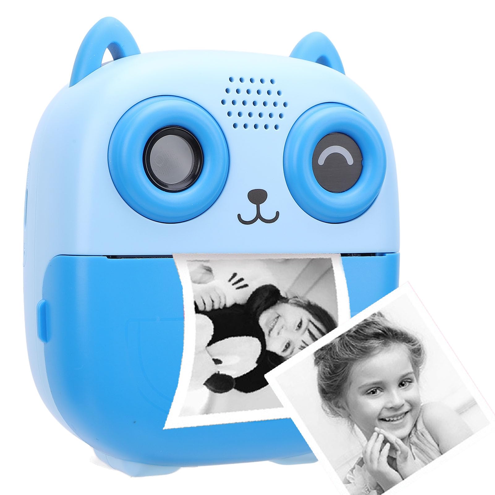 Cuifati Sofortbildkamera 48 MP 1080P Kinder-Digitalkamera Thermodrucktechnologie 2,4-Zoll 6-fach Digitalzoom Blau