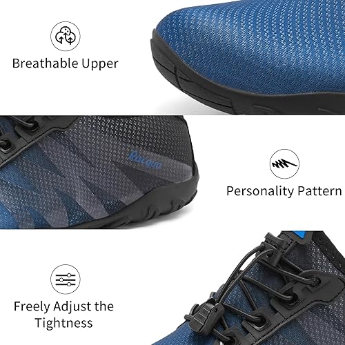 Miniatura 4 de Racqua Zapatos de agua para hombres y mujeres, secado rápido, colores degradados, descalzos, acuáticos, atléticos, natación, surf, playa, zapatos