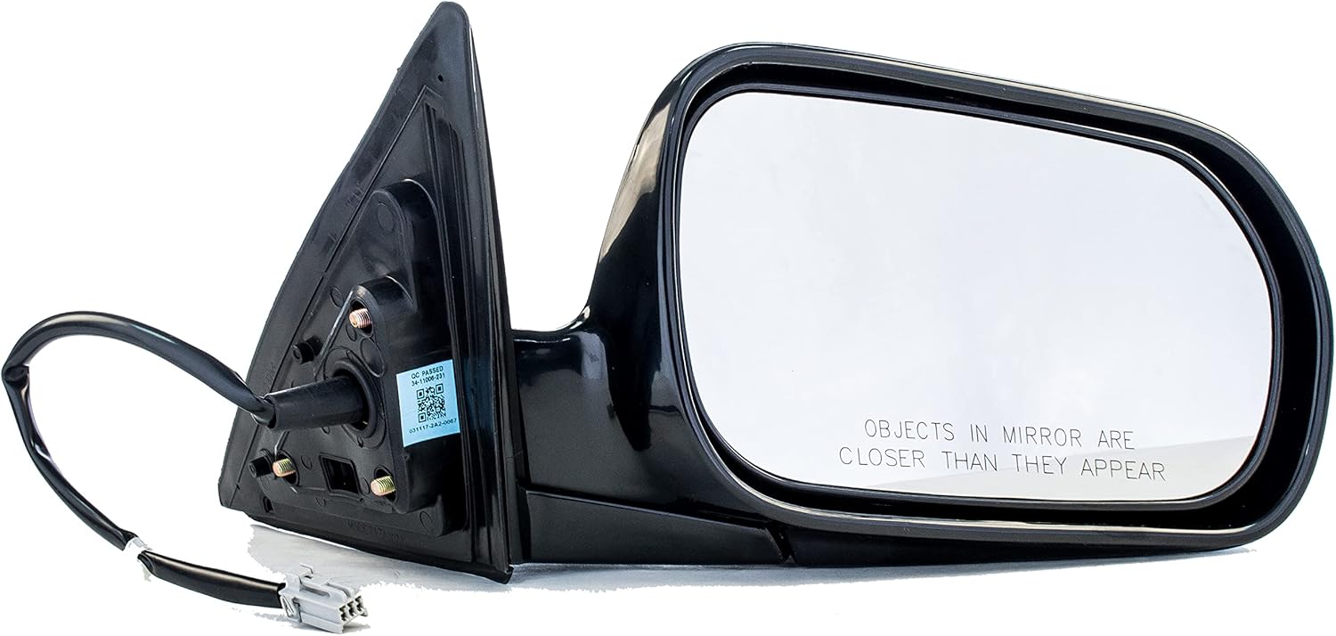 Dependable Direct Right Passenger Side Unpainted Non-Heated Folding Power Operated Door Mirror Compatible with Honda Accord (Sedan Only) (1998 1999 2000 2001 2002) HO1321125
