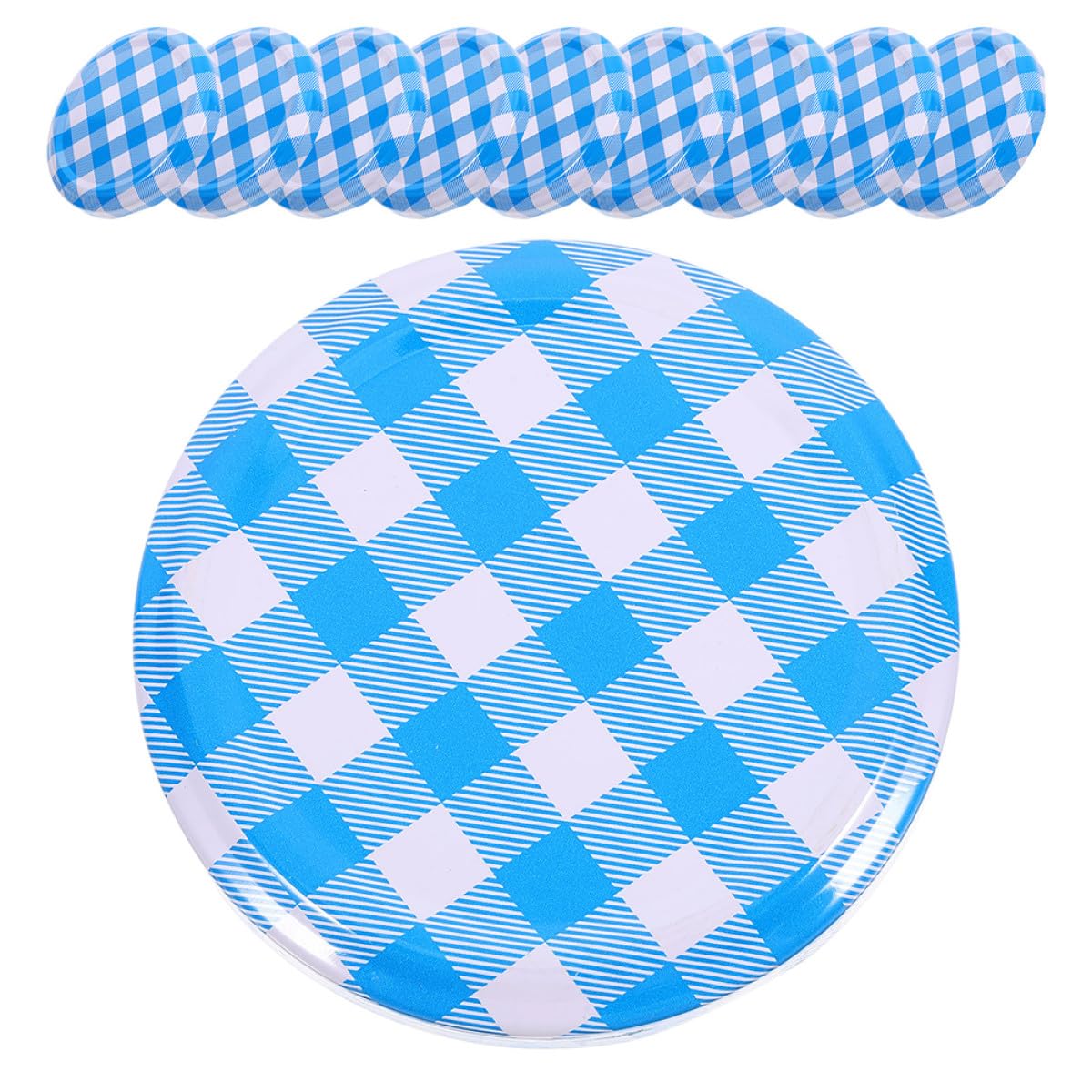 Lot de 50 Couvercles en Fer-blanc Hermétiques pour Bocaux à Conserve de 63mm, Faciles à Nettoyer, pour Usage Polyvalent Cuisine et Maison