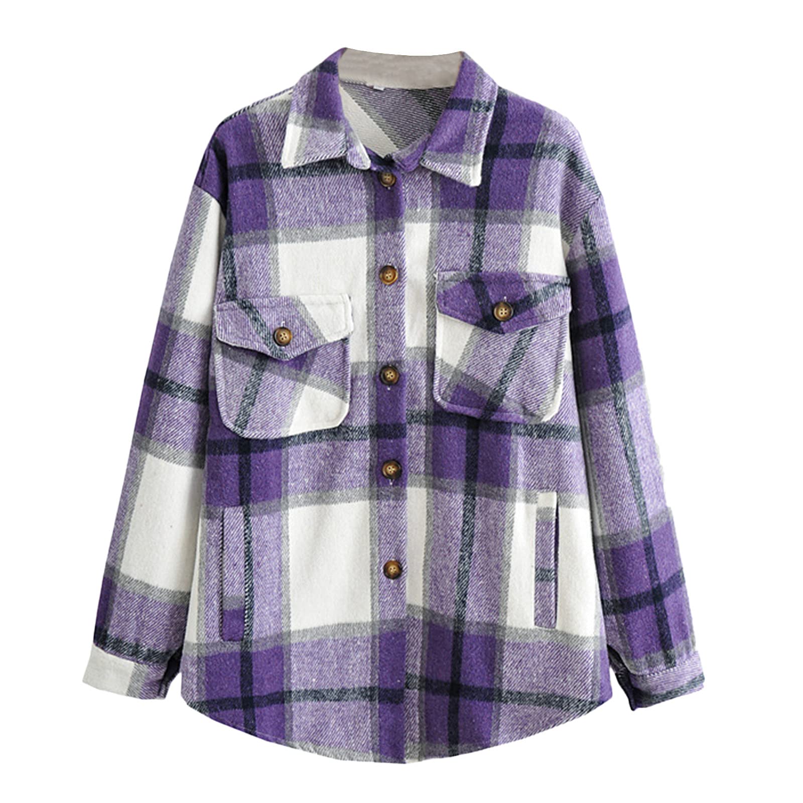 Cappotto di lana da donna, lungo, elegante, caldo, invernale, a quadretti, per il tempo libero, leggero, per le mezze stagioni, traspirante, per le attività all'aria aperta, alla moda
