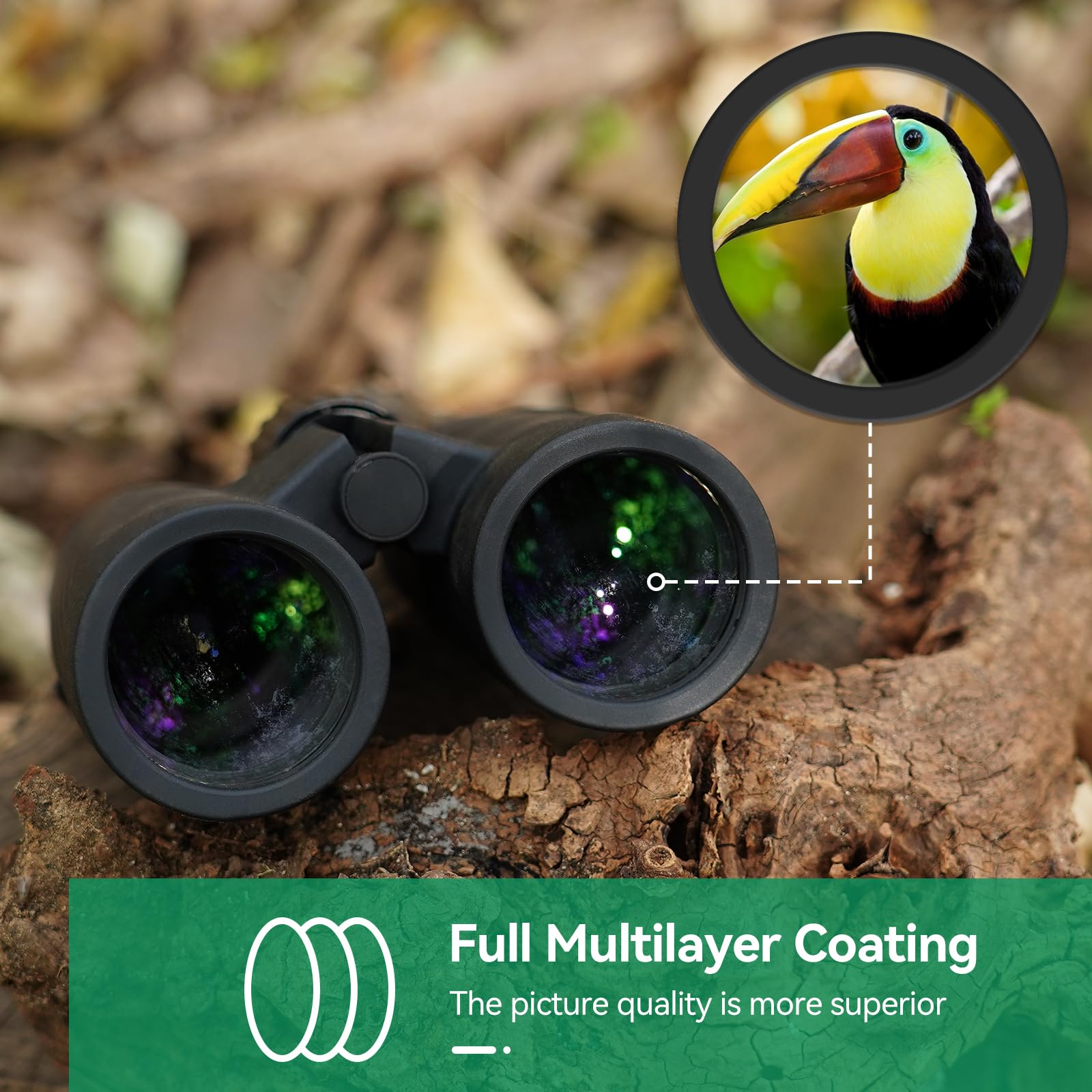 Svbony SA205 Binocolo per Adaults, 8x42 ED Correzione del campo piatto Bak4 FMC Professionali ad alta Potenza di Ingrandimento, IP67 Impermeabile per Viaggi Osservare gli Uccelli Della Fauna Selvatica