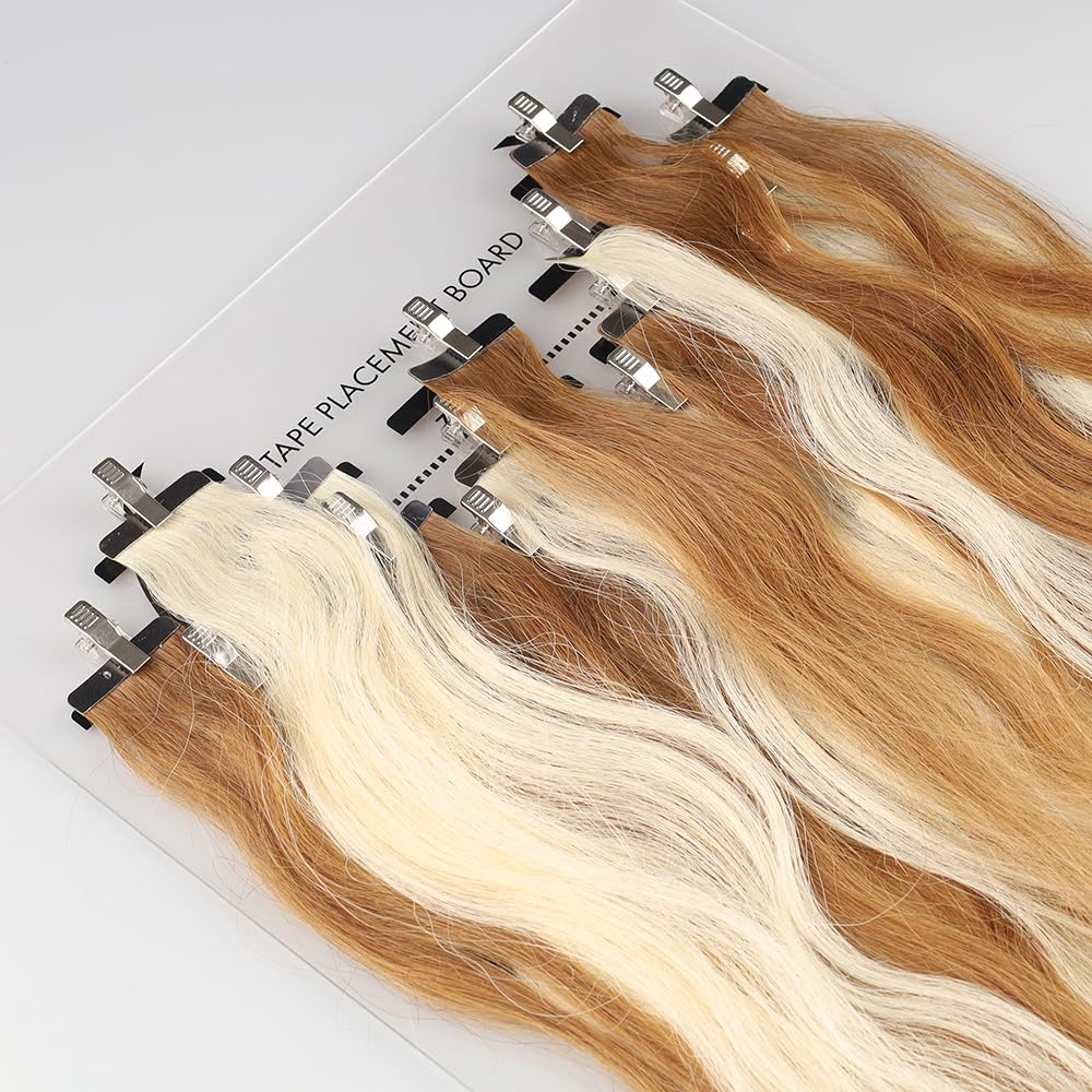 Hair Extension Hanger Carrier Tape in Placement Board Hair Display Holder Rack with Clips hairpin Hair Styling Tool for Tape in Hair Extensions