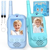 iKidiki Video Walkie Talkie Bambini Ricaricabili, Gioco Bambino 3 4 5 6 7 8 Anni Maschio