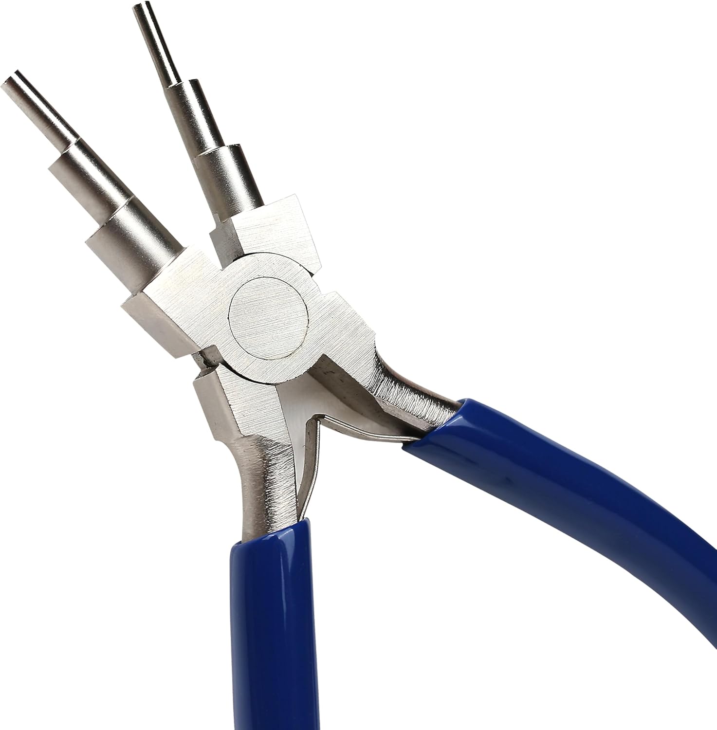 6 In 1 Wire Bending Pliers With Non-Slip Handle, Bail Looping Forming Pliers for Jewelry Making for 2mm - 9mm Loops,Hooks and Jump Rings, Heavy Duty Forming Bends, Wire Wrapping German Stainless