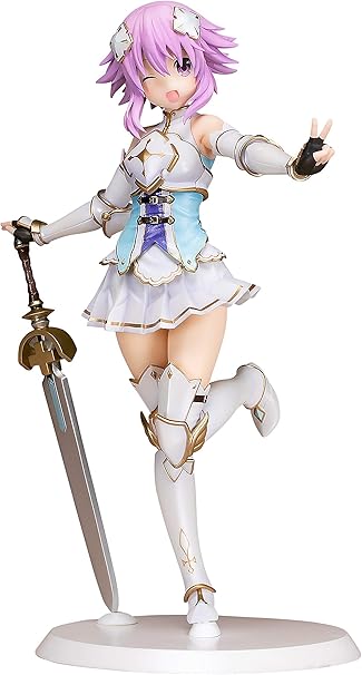 Amazon Com Pulchra Cyberdimension Neptunia Holy Knight Neptunia 1 7 Scale Pvc Figure Toys Games