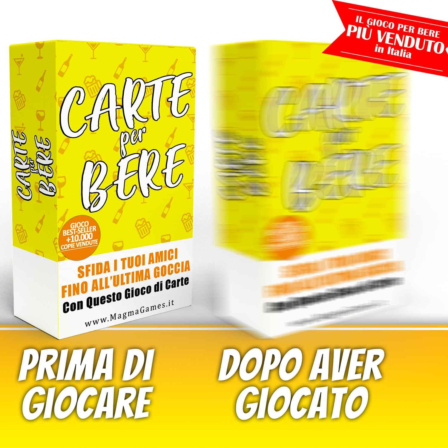 Magma Games | CARTE PER BERE - Giochi da Tavolo Adulti Alcolici - Drinking Game - Regali Simpatici e Divertenti - Idee Regalo per Lei e Lui, per Natale, Amica, Amiche