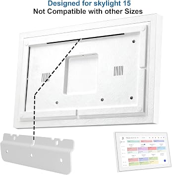 Wall Mount Bracket for Skylight Calendar 15 Inch,Skylight Calendar Accessories,Provide Nail Installation or Drilling Installation,Includes Level & Metal Mounting Kit 1