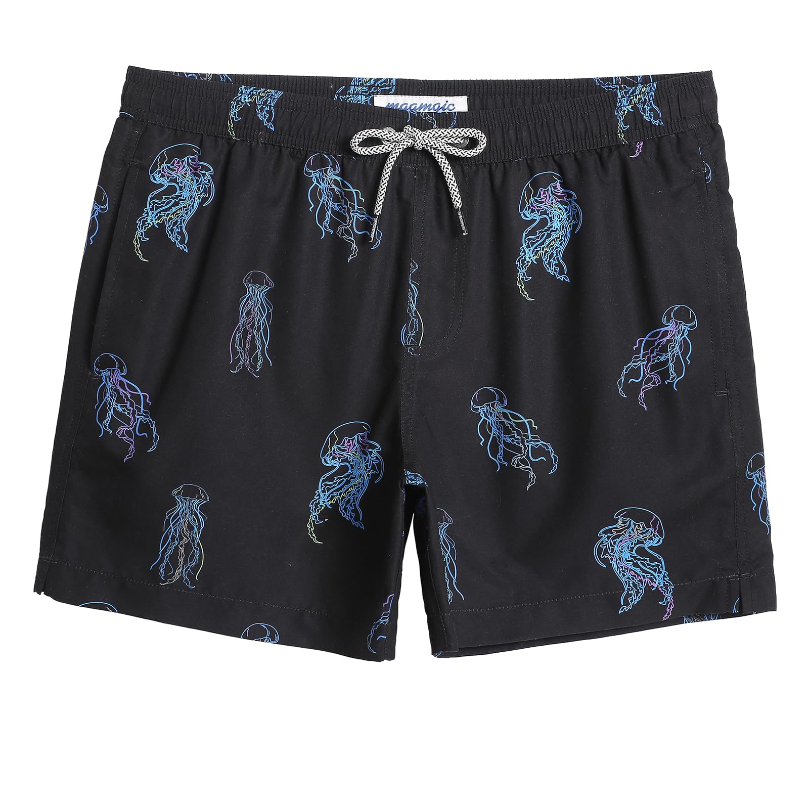 maamgic Mens Swim Trunks 5 Inch with Mesh Liner Breathable for Beach