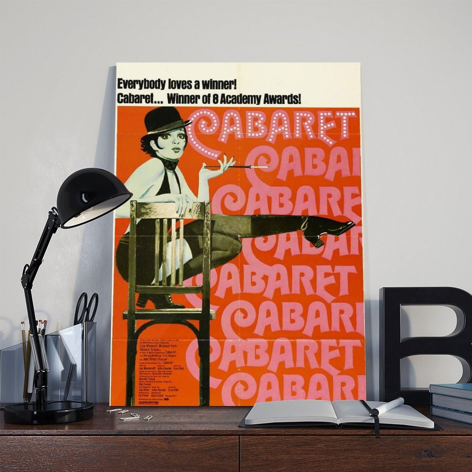 Poster su tela con stampa di cabaret del film cabaret, decorazione artistica da parete per soggiorno e camera da letto, 40,6 cm di lunghezza x 61 cm di larghezza
