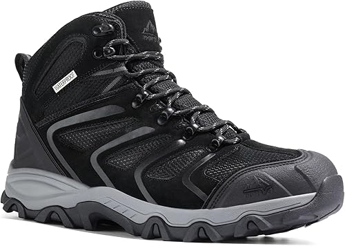 Miniatura 4 de NORTIV 8 - Botas de senderismo para hombre, impermeables, ligeras, para exteriores, mochileros, senderismo