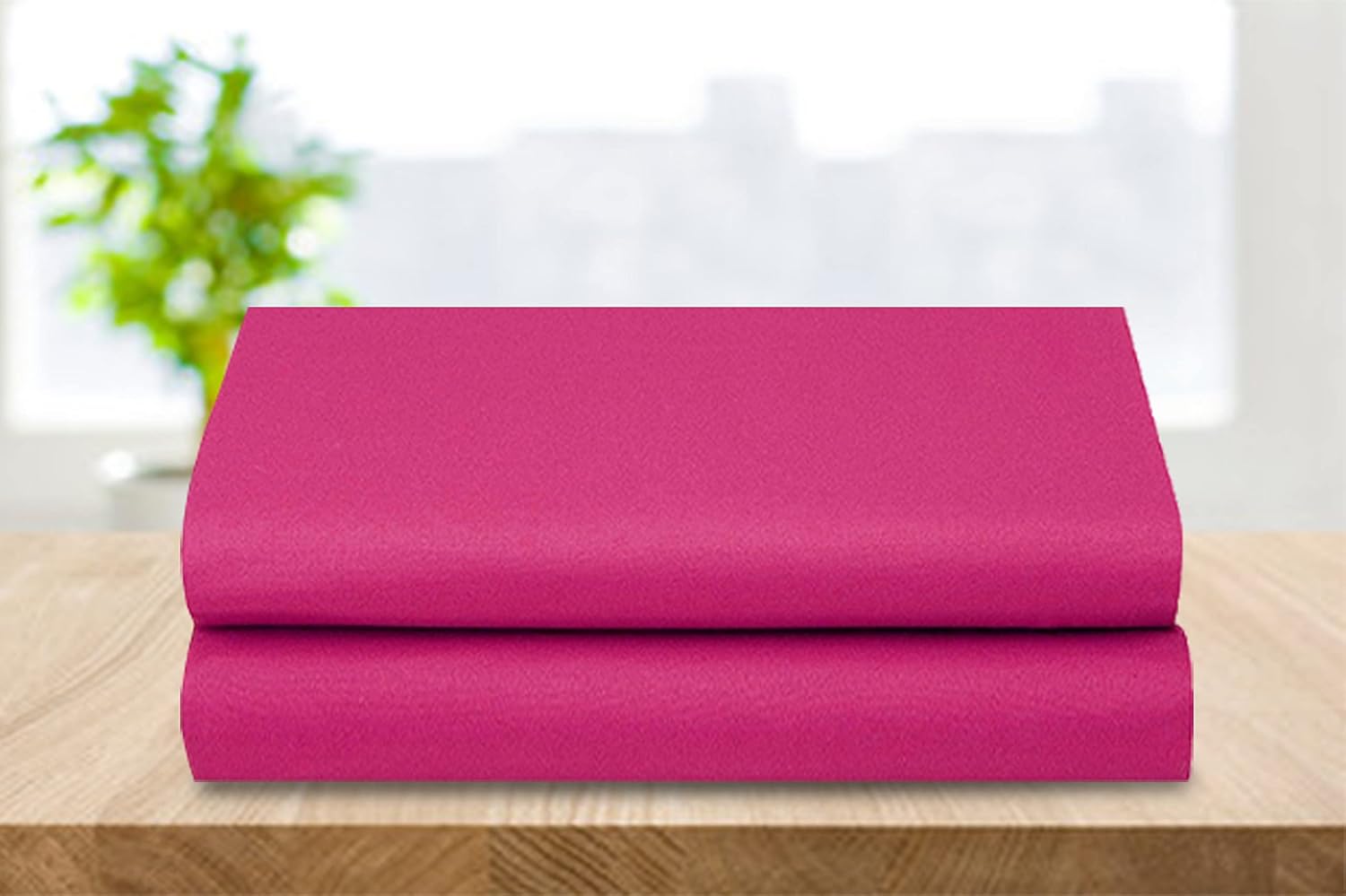 Elegant Comfort 2-Pack Luxury Flat Sheet Premium Hotel Quality Wrinkle and Fade Resistant 1500 Thread Count Egyptian Quality 2-Piece Bed Top Sheet,Twin/Twin XL, Pink