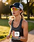 Polarized Sports Sunglasses for Men Women, UV400 One-Piece Lens Sport Shades for Baseball, Running, Cycling, Fishing