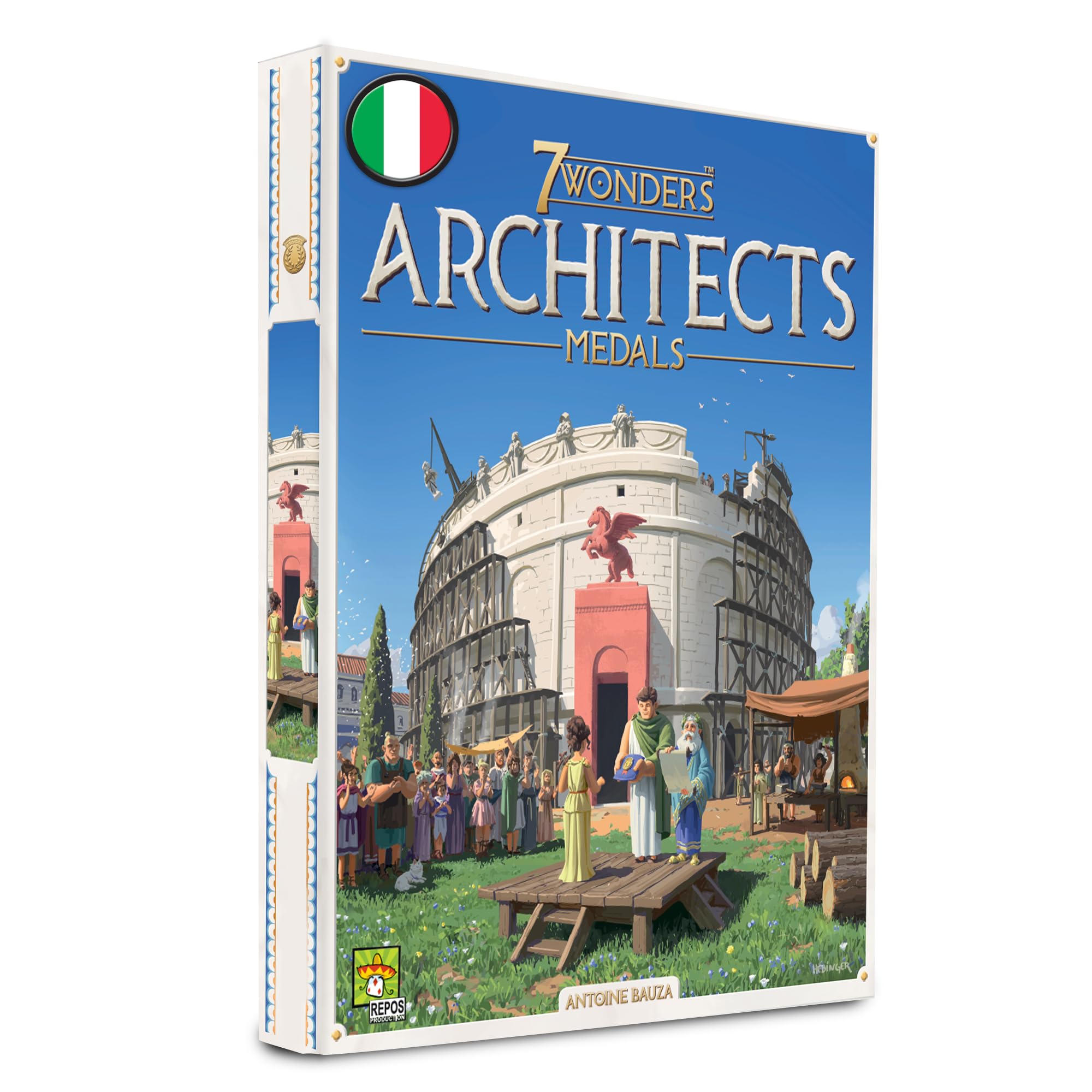 Asmodee - 7 Wonders Architects: Medals, Espansione Gioco da Tavolo, 2-​7 Giocatori, 8+ Anni, Edizione in Italiano