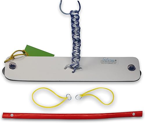 Kit de atado de nudos: tablero simulador para practicar técnicas de nudo, incluye tabla de práctica, cuerda/cuerda extralarga, componentes