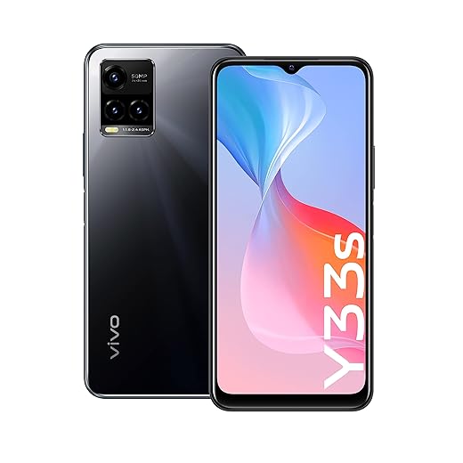 VIVO Y33s Smartphone, 8 e 128 GB, 6.58'', Fotocamera Principale da 50 MP, Video Stabile con EIS, Batteria da 5000 mAh e Ricarica Rapida Fast Charge da 18W, Smartphone con Doppia SIM, Mirror Black