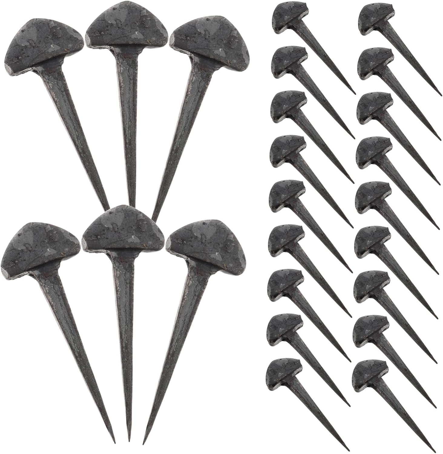 50Pcs Horseshoe Fixing Nails for Equestrian Tack Durable Iron Nails for Horse Hoof Protection Easy Installation Hoof Tool for Farriers and Horse Owners