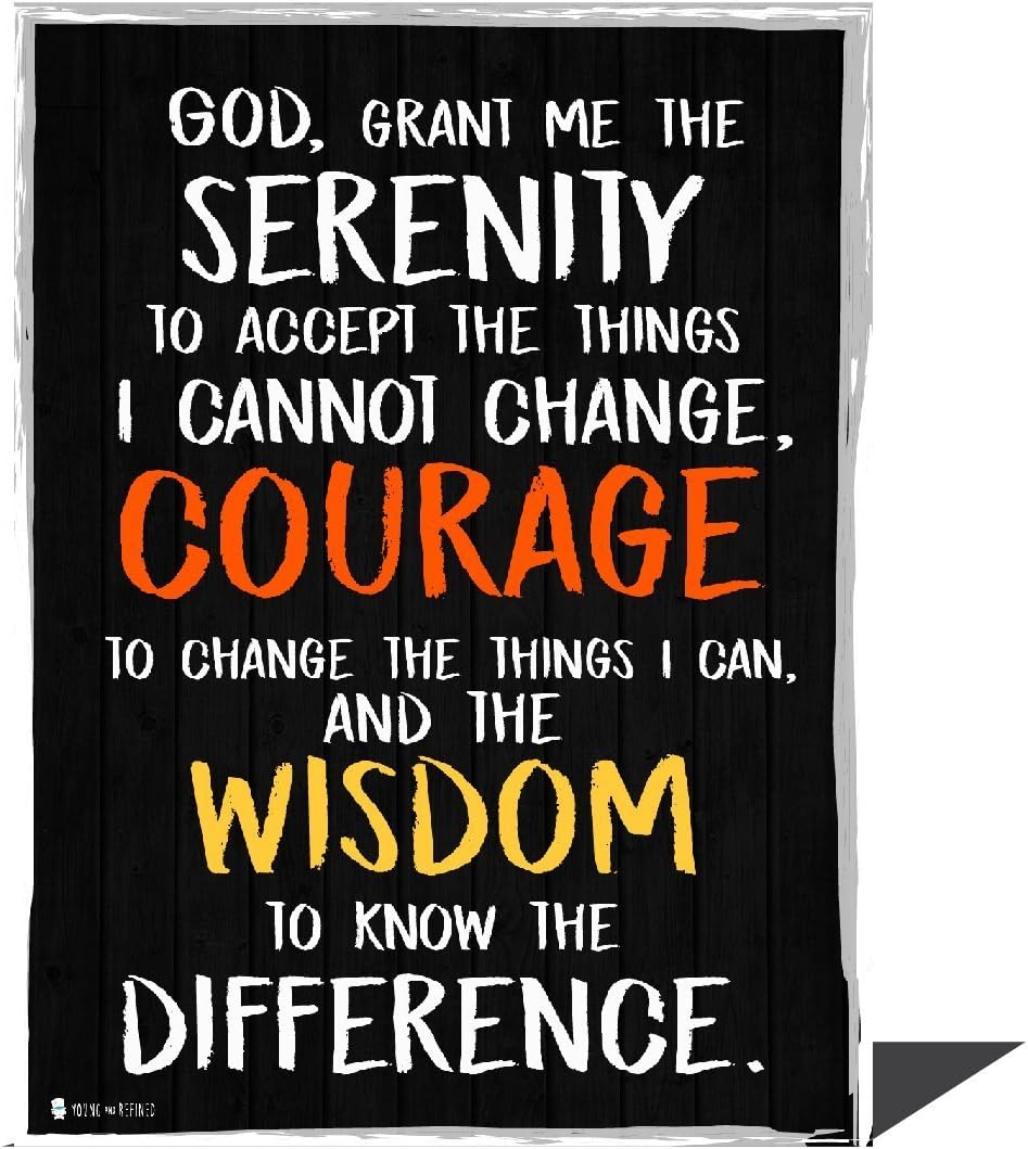 Serenity Prayer Wall Art Perfect for Decorating Kitchens Homes bathrooms bedrooms hallways (16x20)