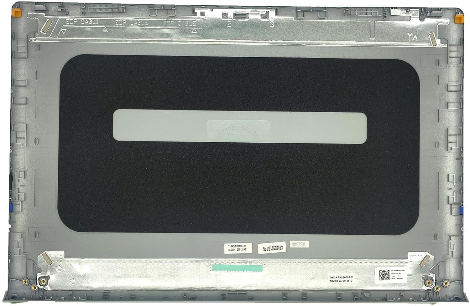 Replacement for DELL Inspiron 15 3510 3511 3515 LCD Back Cover Rear Top Lid with Hinges and Front Bezel Frame DDM9D 0DDM9D 9WC73 09WC73 Silver