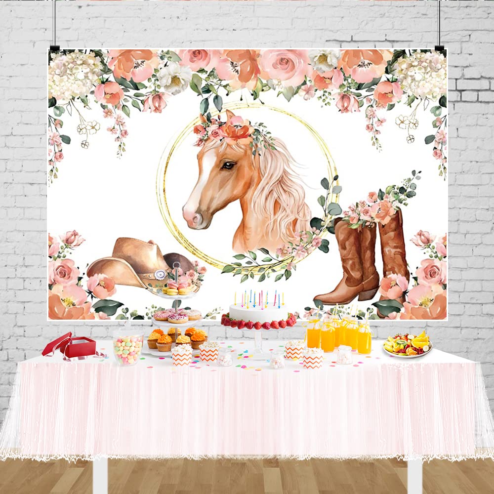 Moukeren Sfondo per feste in stile western cowboy, decorazione per feste, decorazione per feste in stile selvaggio West, in legno, per compleanni, matrimoni, feste occidentali (2,1 x 1,5 m, stile