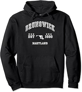 Retro Brunswick Maryland MD Souvenir Sport Athletic Pullover Hoodie
