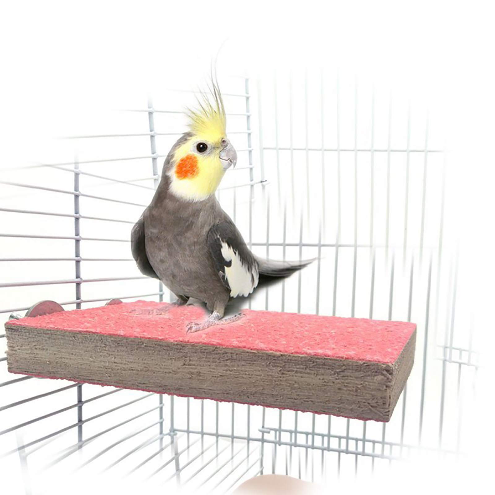 SEIWEI Pet Bird Cage Perches Stand Platform Paw Grinding Clean for Pet Bird Parrot Macaw African Greys Budgies Parakeet Hamster Gerbil Rat Mouse Cage Accessories Stands Exercise Toy 3PCS