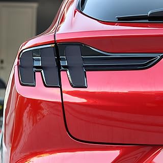 TWRAPS Tail Lights Smoke Tint PPF for Mach-E 2021-2026, Medium Smoke 30% VLT Tail Lamp Cover - Enhance and Guard with Durable 8mil Paint Protection Film Compatible with Ford Mustang