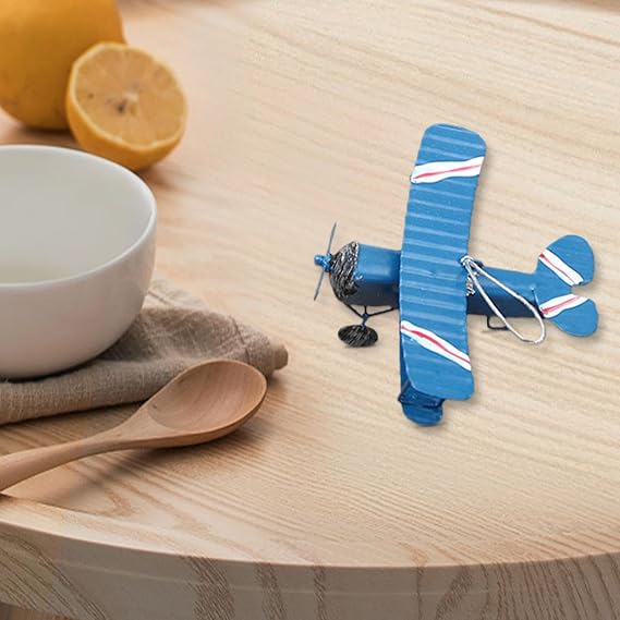 Mini Airplane Ornament 10*9*5cm Iron