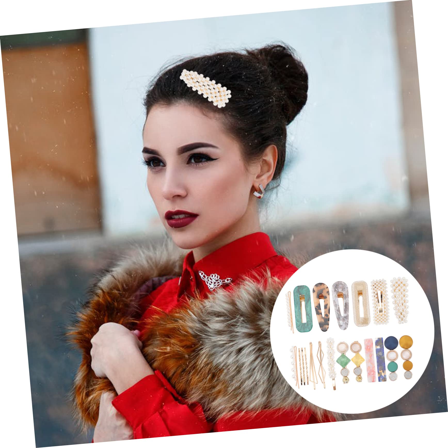 DOITOOL 60 Piezas Juego De Pinzas Para El Cabello Con Pinzas Para El Cabello Vintage Accesorios Para El Cabello De Las Mujeres Perder Combinación Chica Aleación