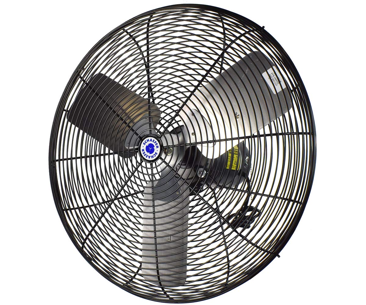 Ventilateur oscillant noir Schaefer 50,8 cm brassage air grand volume protection