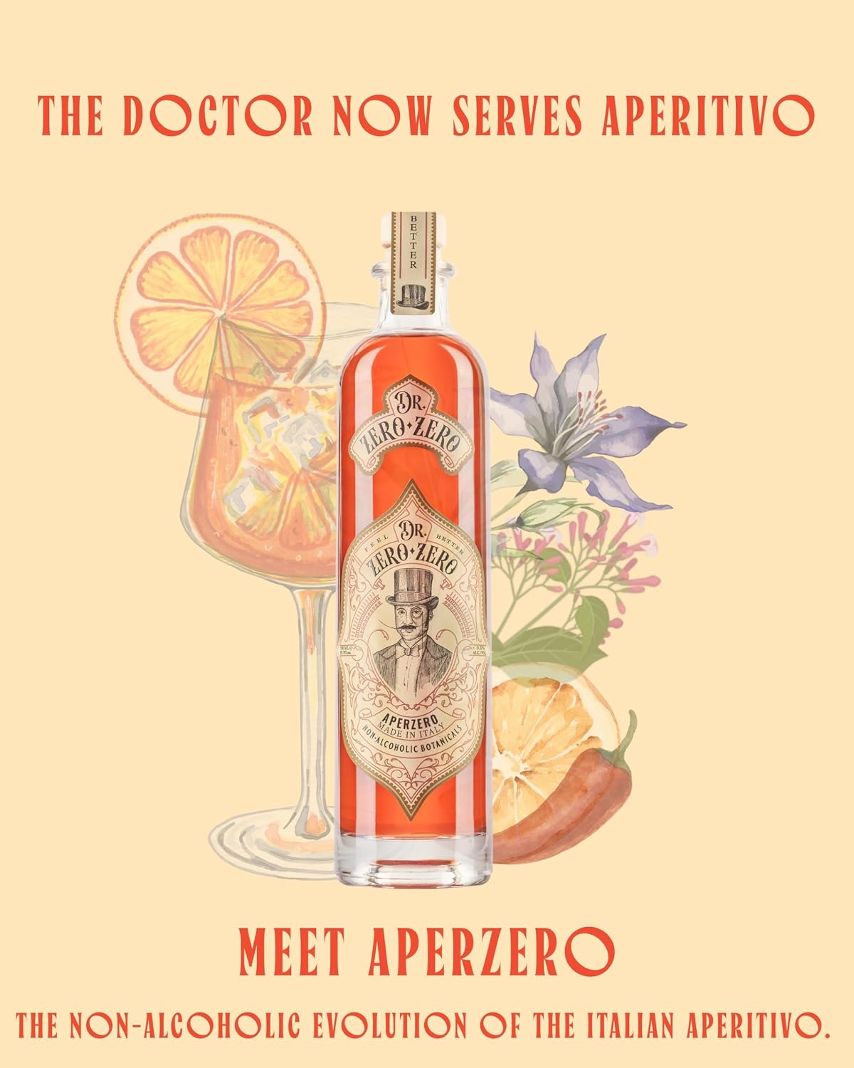  Non-Alcoholic Italian Aperol Spritz Style Aperitif | 700 mL thumbnail