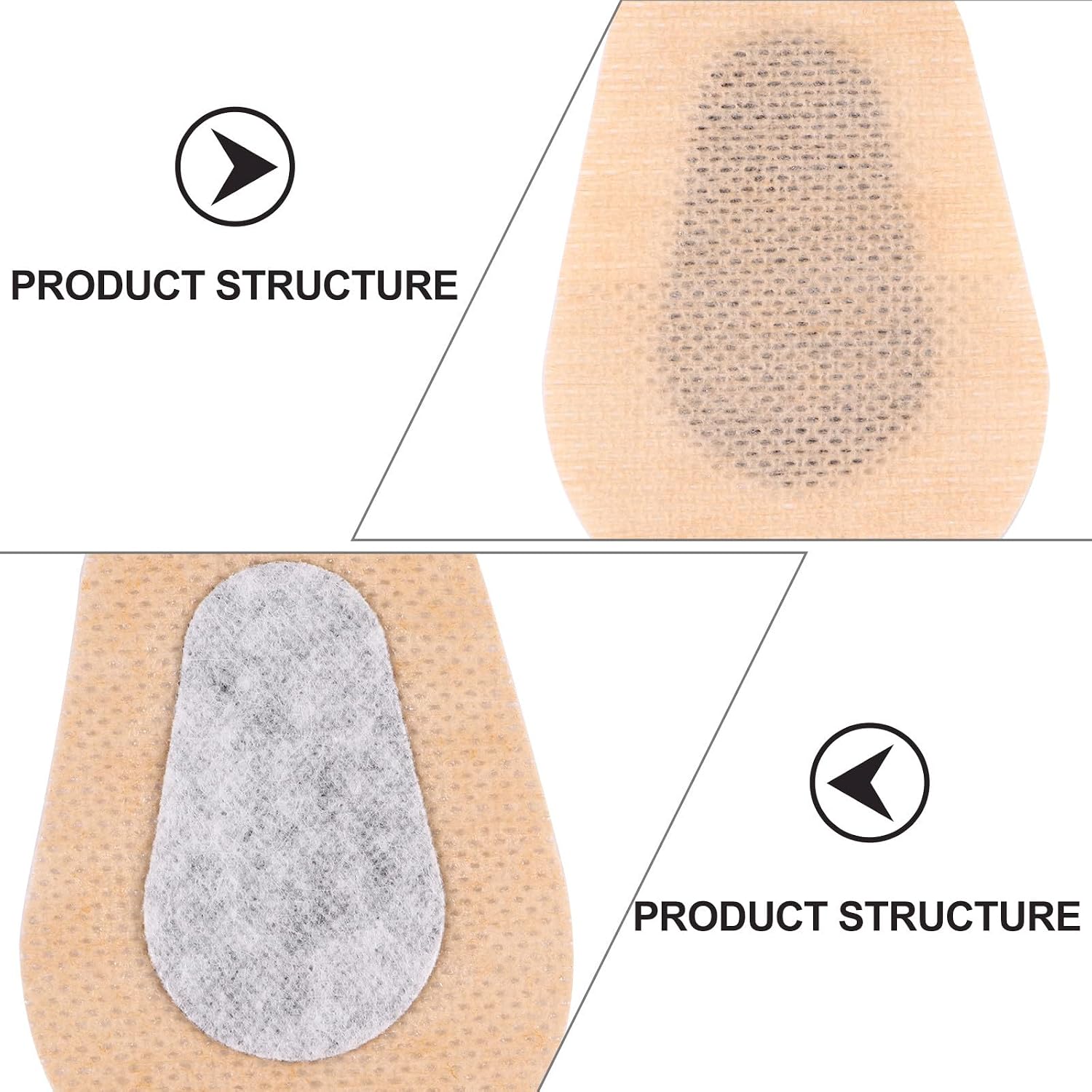 6 Pairs Breathable Non-Woven Fabric Eye Patches Comfortable Self-Adhesive Eye Pads and Sterilization Use
