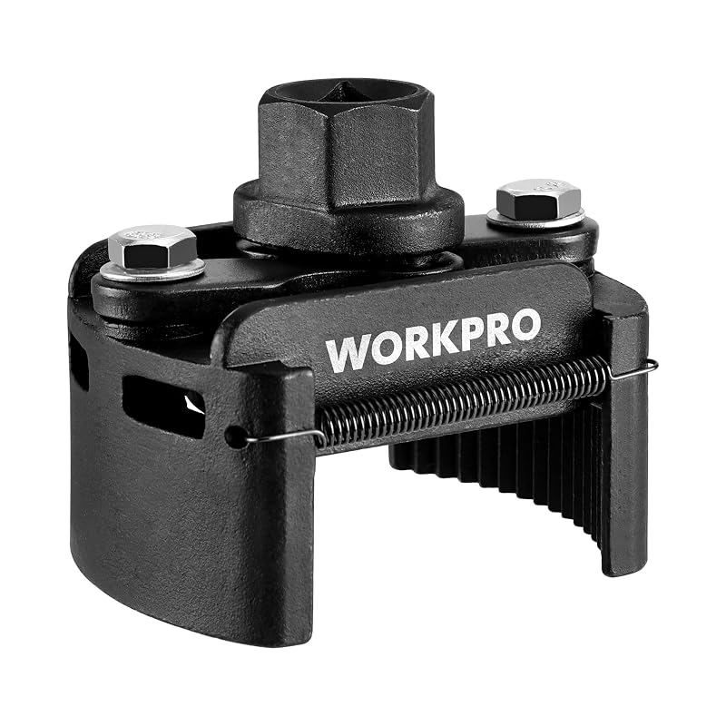 Chave Ajustável para Filtro de Óleo WORKPRO com Mola de Autopressão, 60 a 80 mm