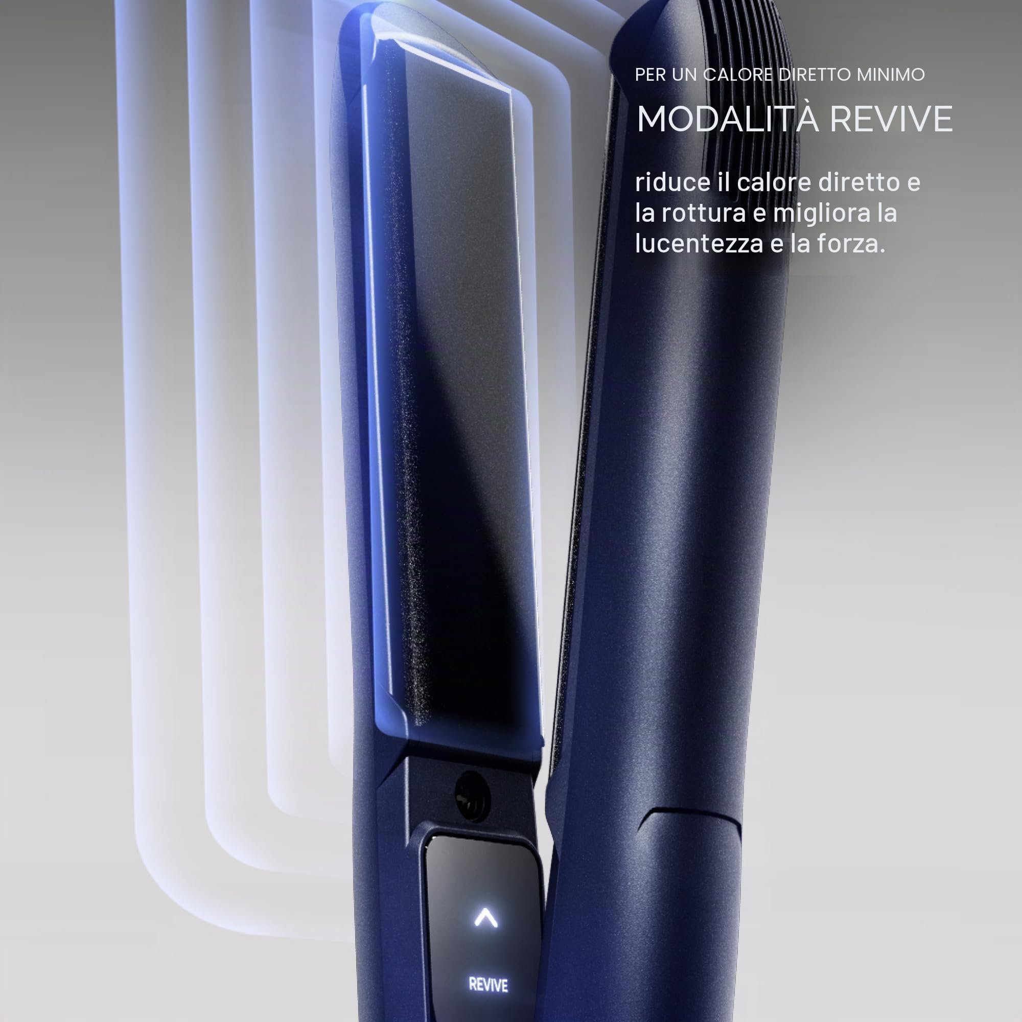 Cloud Nine Original Iron, Piastra Capelli Professionale, Revive Mode, Blu | 11 temperature 100-200°C, piastre flottanti in ceramica, anti-crespo, capelli lisci e lucidi, meno rottura, custodia
