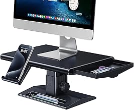 Computer Monitor Stand Riser,Height Adjustable Laptop Sta...