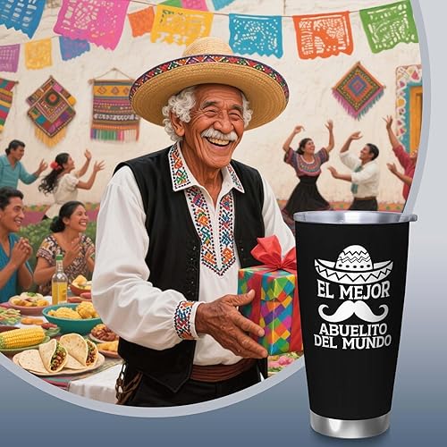 Miniatura 2 de Vasos de Abuelito para hombres, regalos de Abuelo en tazas de café españolas, vaso de Abuelo, taza de café de 20 onzas, vasos de Abuelito La Mejor