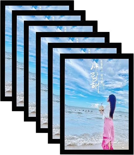 Miniatura 8 de JIUYE Soporte magnético para documentos de 8 12 x 11 pulgadas, parte trasera con cinta magnética, marco de exhibición magnético para