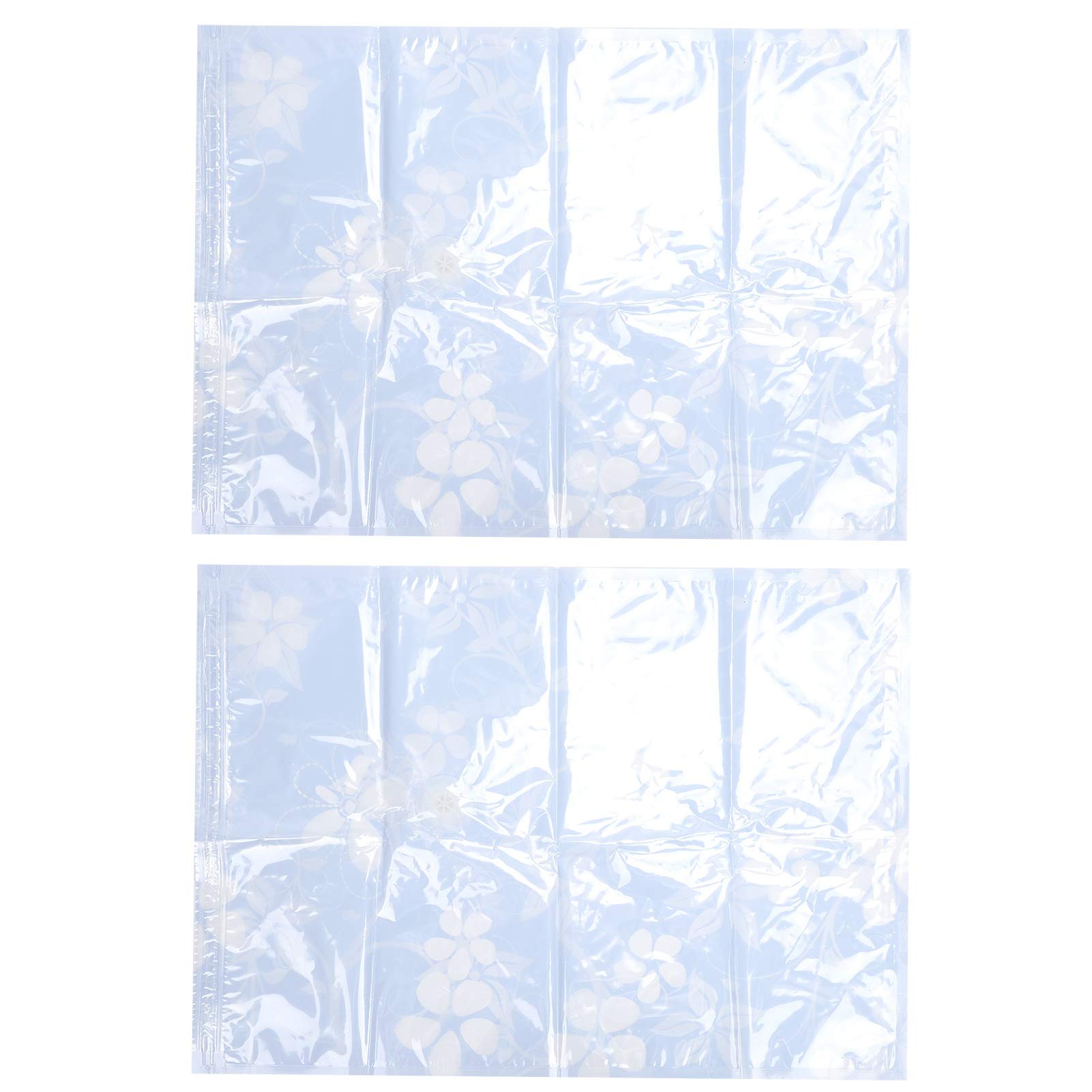 Cocoarm Sacco Sottovuoto da 2 Pezzi Sacco Compresso Sottovuoto in PE con Doppia Chiusura e Valvola dell'aria da 3,5 Cm per Vestiti, Trapunte, Coperte, Viaggi, Casa, Armadio, Organizzazione (50*70cm)