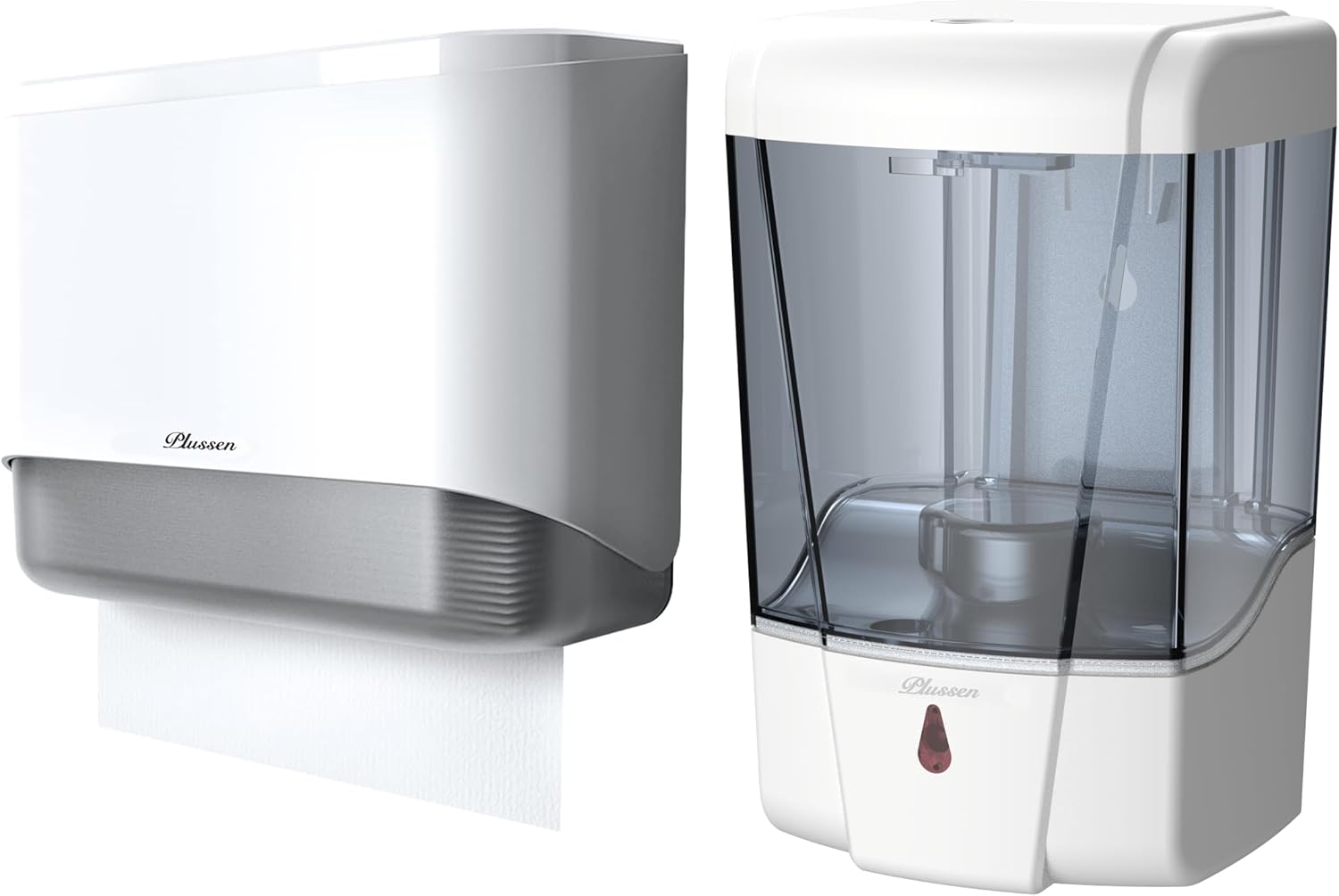 Paper Towel Dispenser and Automatic Soap Dispenser White for Commercial